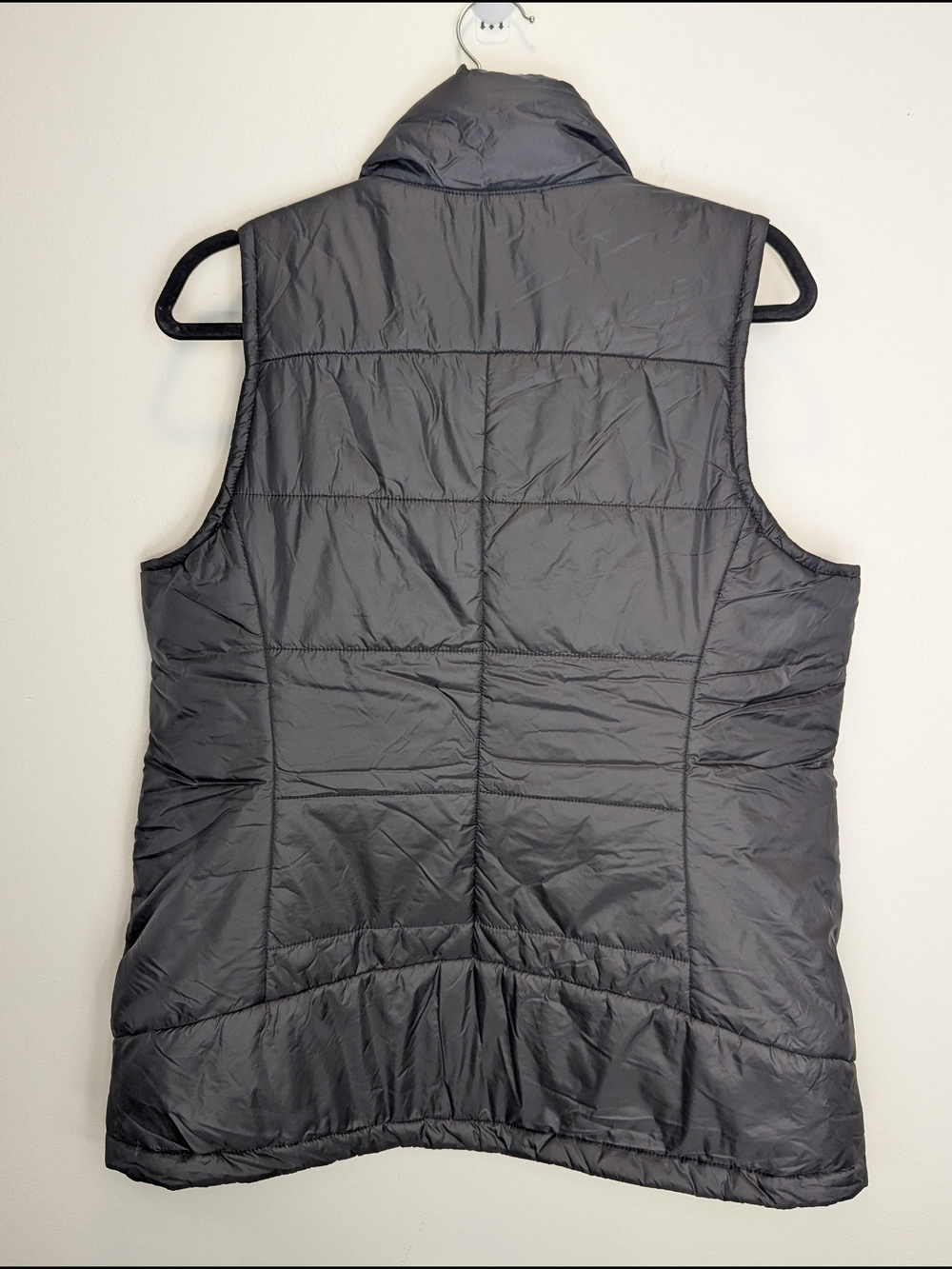 CALIA Women's Black Quilted Puffer Vest Large Minimalist Athleisure Outdoors - Picture 7 of 8